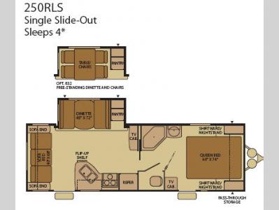 Floorplan - 2008 Fleetwood RV Terry 250RLS