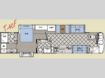 Floorplan - 2008 Gulf Stream RV Tour Master T40F