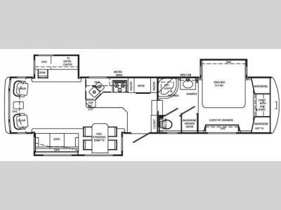 Floorplan - 2009 Holiday Rambler Presidential Suite 36 SKT