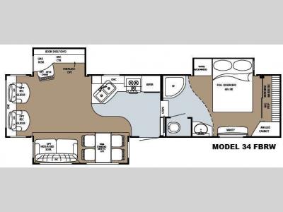 Floorplan - 2008 Gulf Stream RV Canyon Trail Sedona Edition 32 FRKW