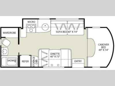 Floorplan - 2008 Fleetwood RV Pulse 24A