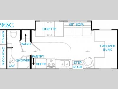 Floorplan - 2005 R-Vision Trail Lite 26 SG