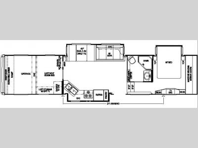 Floorplan - 2008 Newmar X-Aire XAFW 40 CKSH