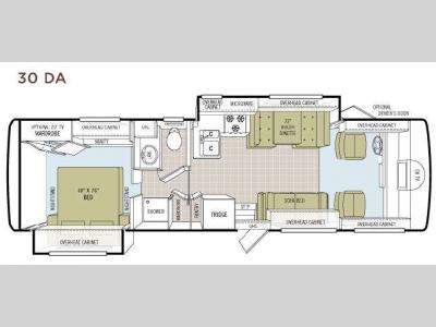 Floorplan - 2008 Tiffin Motorhomes Allegro 30 DA