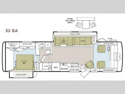 Floorplan - 2008 Tiffin Motorhomes Allegro 32 BA
