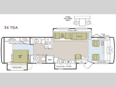 Floorplan - 2008 Tiffin Motorhomes Allegro 34 TGA