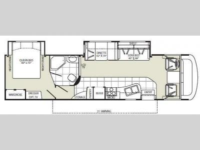 Floorplan - 2008 Fleetwood RV Fiesta 33L