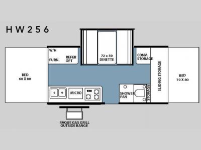 Floorplan - 2008 Forest River RV Rockwood High Wall Series HW256