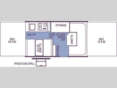 Floorplan - 2008 Forest River RV Rockwood Freedom LTD Series 2270 Freedom
