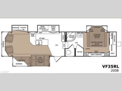 Floorplan - 2008 CrossRoads RV Seville VF35RL
