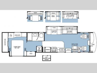 Floorplan - 2002 Fleetwood RV Bounder Diesel 39R