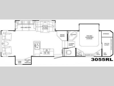 Floorplan - 2009 Heartland Bighorn 3055RL
