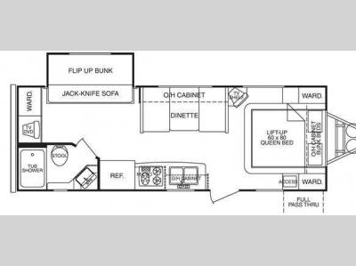 Floorplan - 2008 Cruiser Fun Finder X X-250 BHS