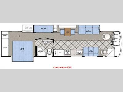 Floorplan - 2008 Gulf Stream RV Crescendo 40UL