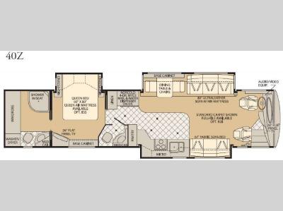 Floorplan - 2008 American Coach American Tradition 40Z