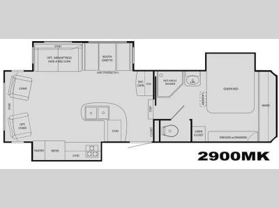 Floorplan - 2009 Heartland Sundance 2900MK