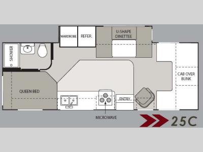 Floorplan - 2008 Four Winds RV Dutchmen Express 25C