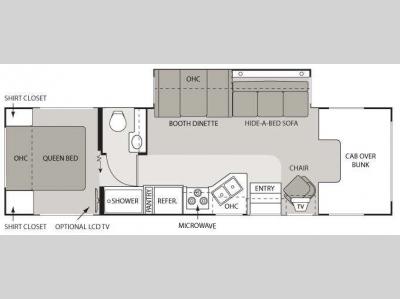 Floorplan - 2008 Four Winds RV Dutchmen Kodiak 32B