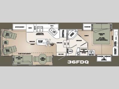 Floorplan - 2008 Carriage Carri-Lite 36FDQ