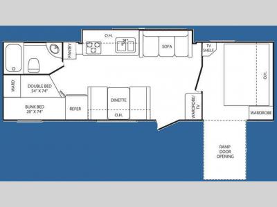 Floorplan - 2008 Keystone RV Outback 29KBH