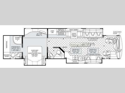Floorplan - 2008 American Coach American Eagle 42F