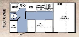 Floorplan - 2008 R-Vision Trail-Lite Crossover TLX189QB