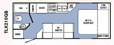 Floorplan - 2008 R-Vision Trail-Lite Crossover TLX210QB