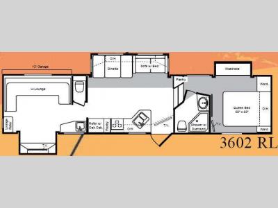 Floorplan - 2008 Keystone RV Raptor 3602RL