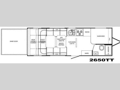 Floorplan - 2009 Heartland Razor 2650TT