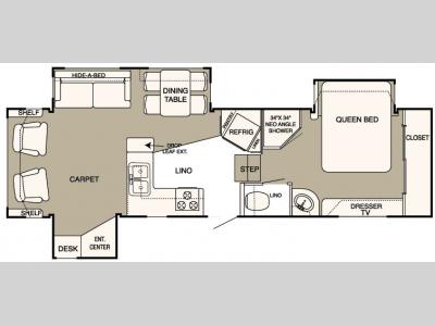 Floorplan - 2008 NuWa HitchHiker II LS 29.5 LKTG