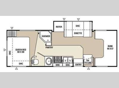 Floorplan - 2009 Coachmen RV Freelander 2600SO