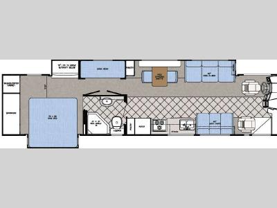 Floorplan - 2008 Gulf Stream RV Yellowstone - Diesel Pusher 40UL