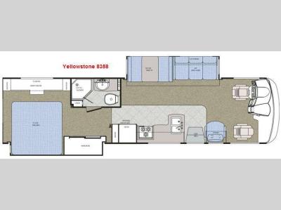 Floorplan - 2008 Gulf Stream RV Yellowstone - Gas 8358