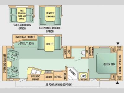 Floorplan - 2009 Jayco Jay Flight G2 29RLS