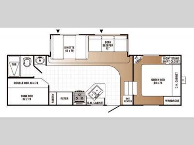 Floorplan - 2008 Palomino Puma 259-RBSS