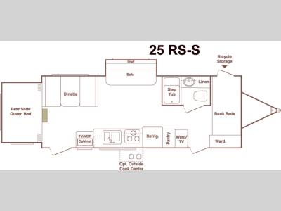 Floorplan - 2005 Keystone RV Outback 25RS-S