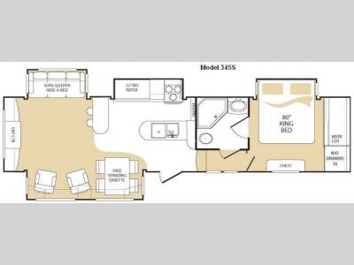 Floorplan - 2009 Keystone RV Everest 345S