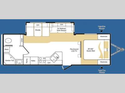 Floorplan - 2009 Keystone RV Laredo 28RBS