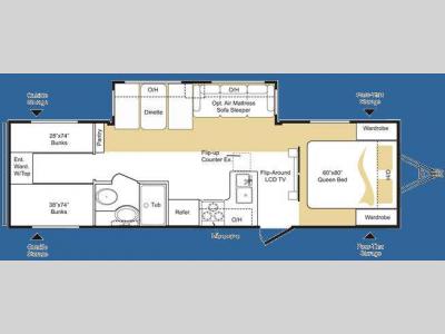 Floorplan - 2009 Keystone RV Laredo 29BHS