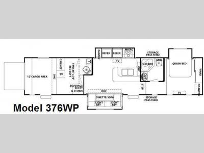 Floorplan - 2008 Forest River RV Cherokee Wolf Pack Sport 376WP