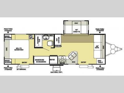 Floorplan - 2008 Forest River RV Salem LE 26FLS