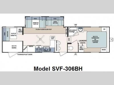 Floorplan - 2009 Forest River RV Surveyor SVF 306BH