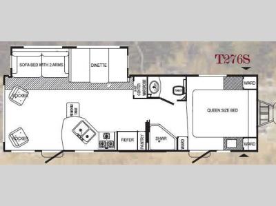 Floorplan - 2009 Komfort Trailblazer T276S