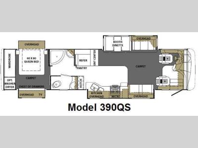 Floorplan - 2009 Forest River RV Berkshire 390QS