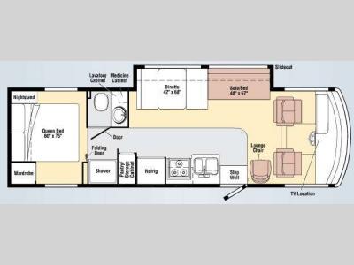 Floorplan - 2009 Winnebago Vista 30B