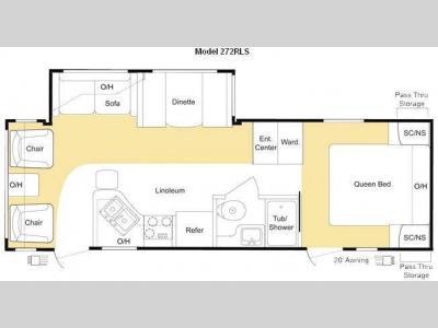 Floorplan - 2009 Keystone RV Sprinter 272RLS