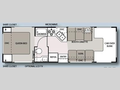 Floorplan - 2009 Four Winds RV Four Winds 5000 28A