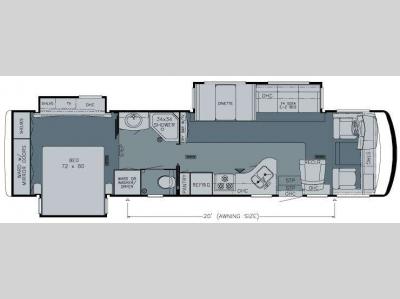 Floorplan - 2009 Newmar Grand Star 3754