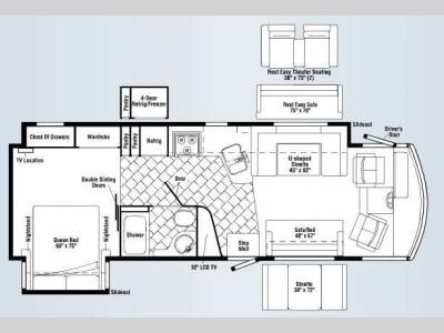 Floorplan - 2009 Itasca Suncruiser 32H
