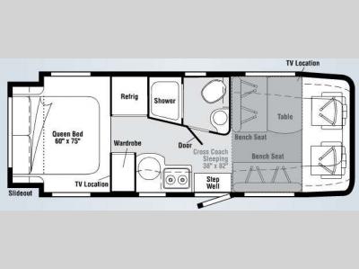 Floorplan - 2009 Itasca Navion iQ 24DL